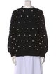 Saylor Polka Dot Print Crew Neck Sweater