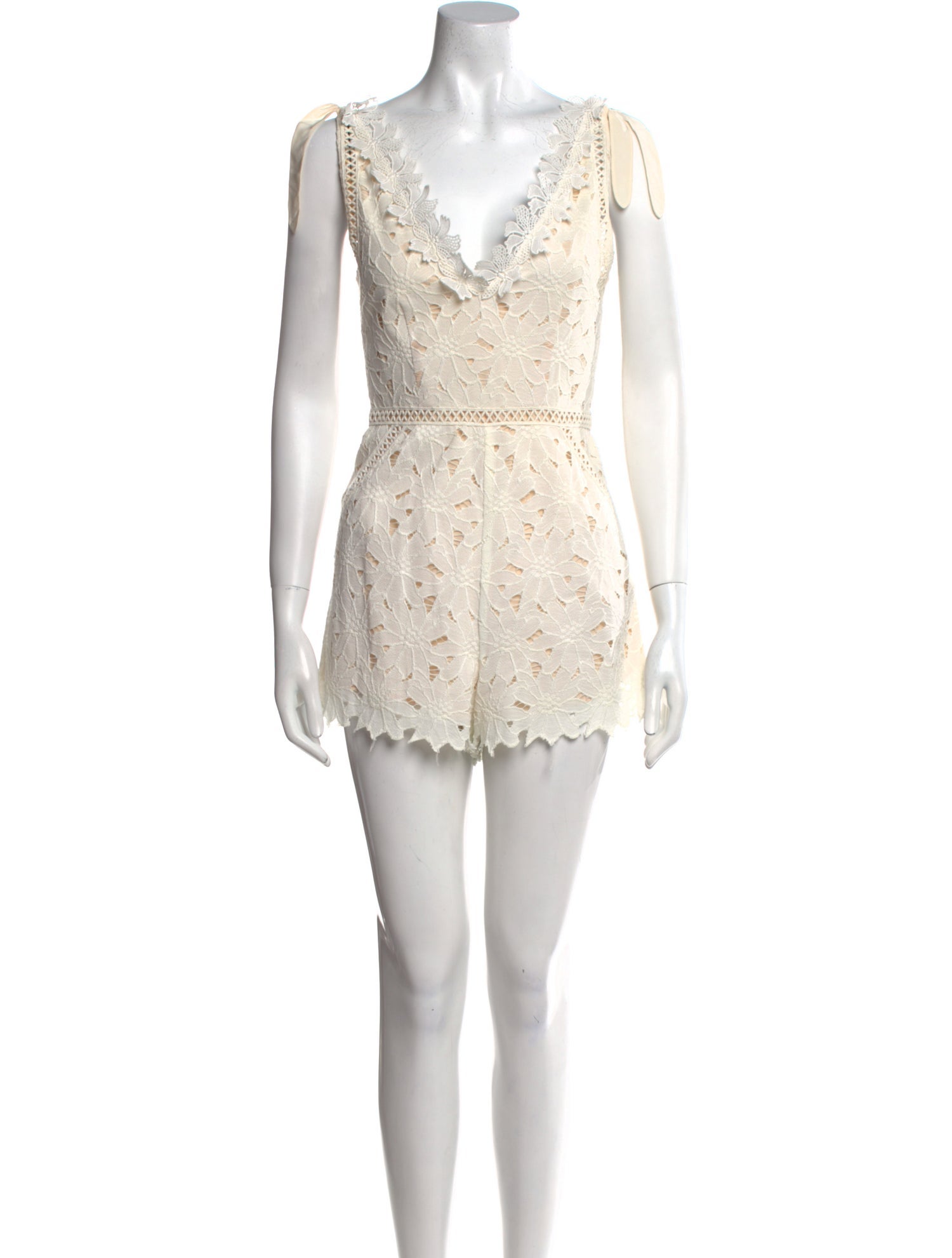 Saylor Nylon V-Neck Romper