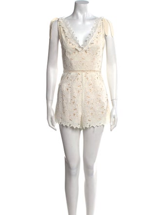 Saylor Nylon V-Neck Romper