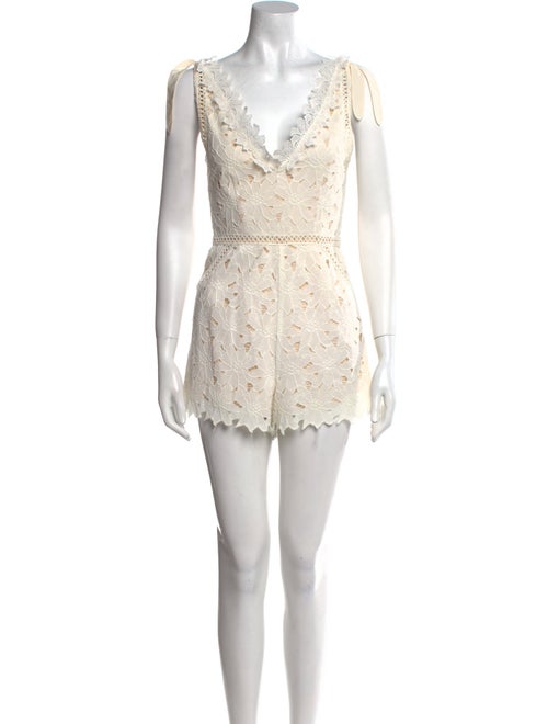 Saylor Nylon V-Neck Romper