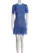 Saylor Lace Pattern Mini Dress