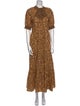 Saylor Floral Print Long Dress