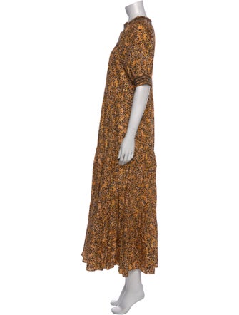 Saylor Floral Print Long Dress