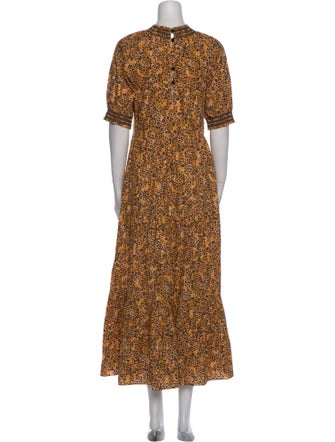 Saylor Floral Print Long Dress