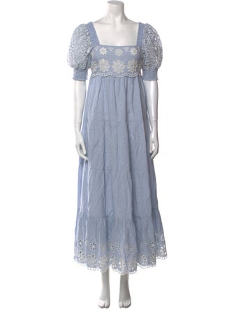 Saylor Square Neckline Long Dress