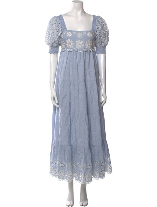 Saylor Square Neckline Long Dress