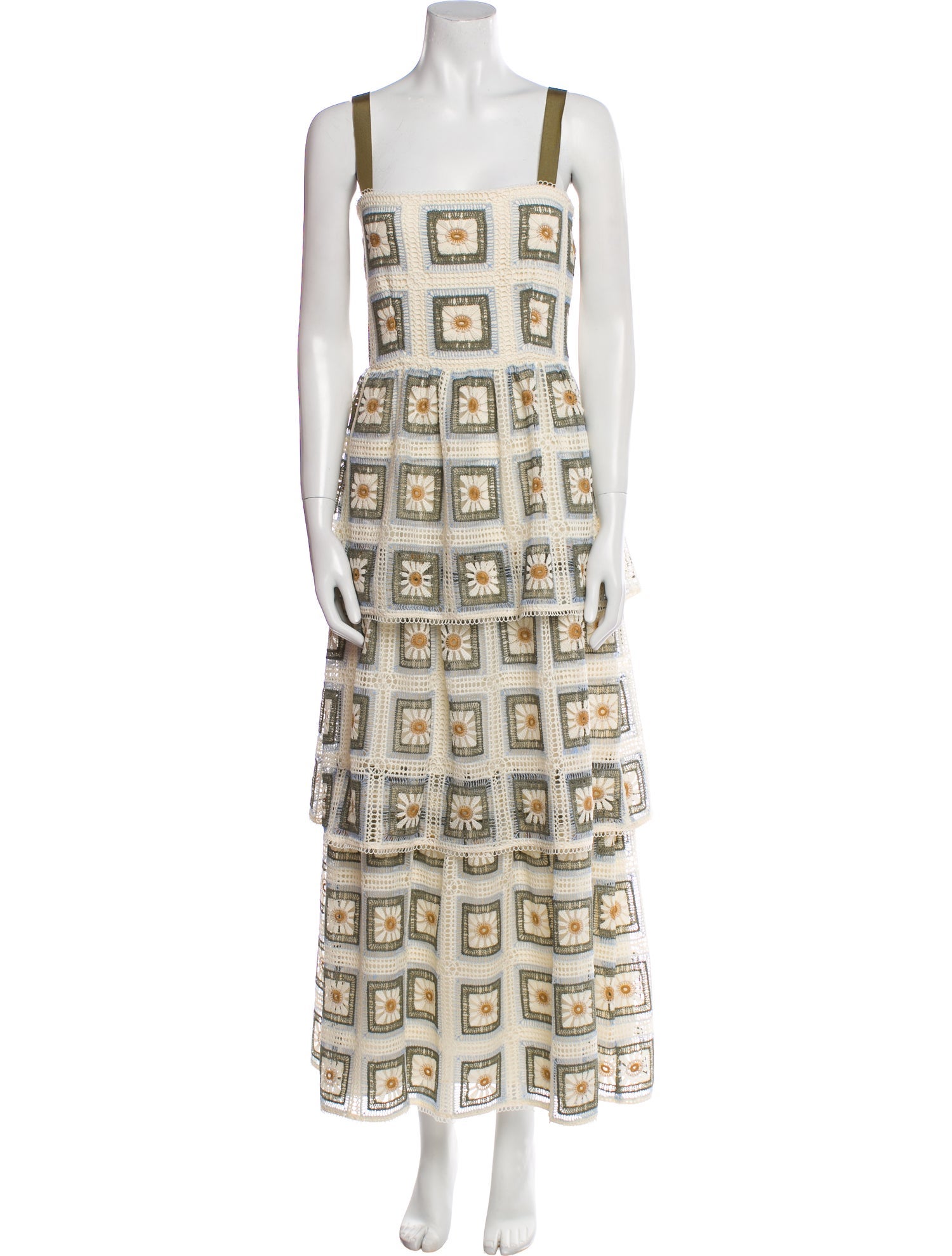 Saylor Printed Long Dress w/ Tags