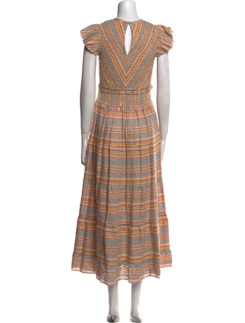 Saylor Striped Long Dress