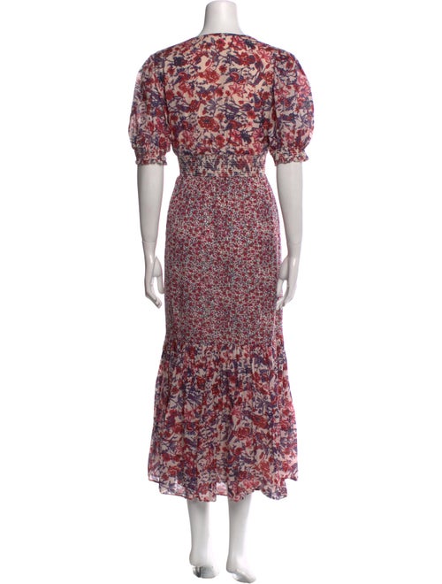 Saylor Floral Print Long Dress
