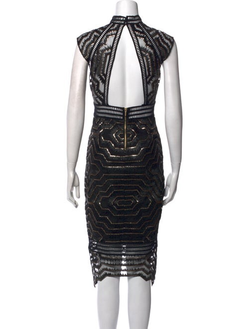 Saylor Lace Pattern Midi Length Dress