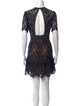 Saylor Lace Pattern Mini Dress