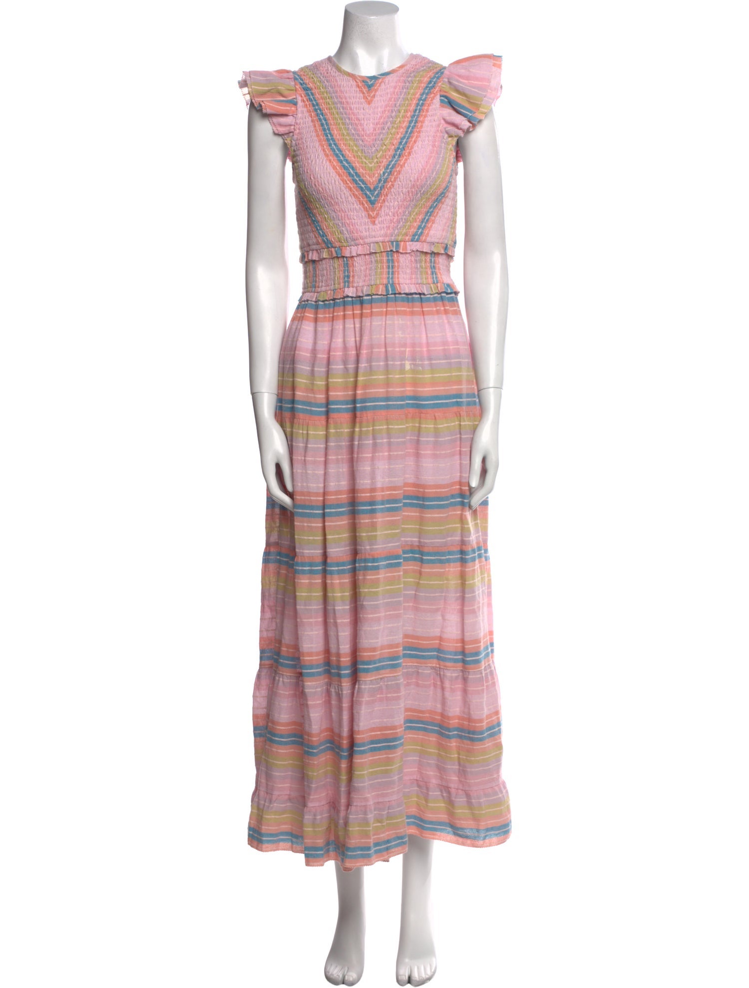 Saylor Striped Long Dress