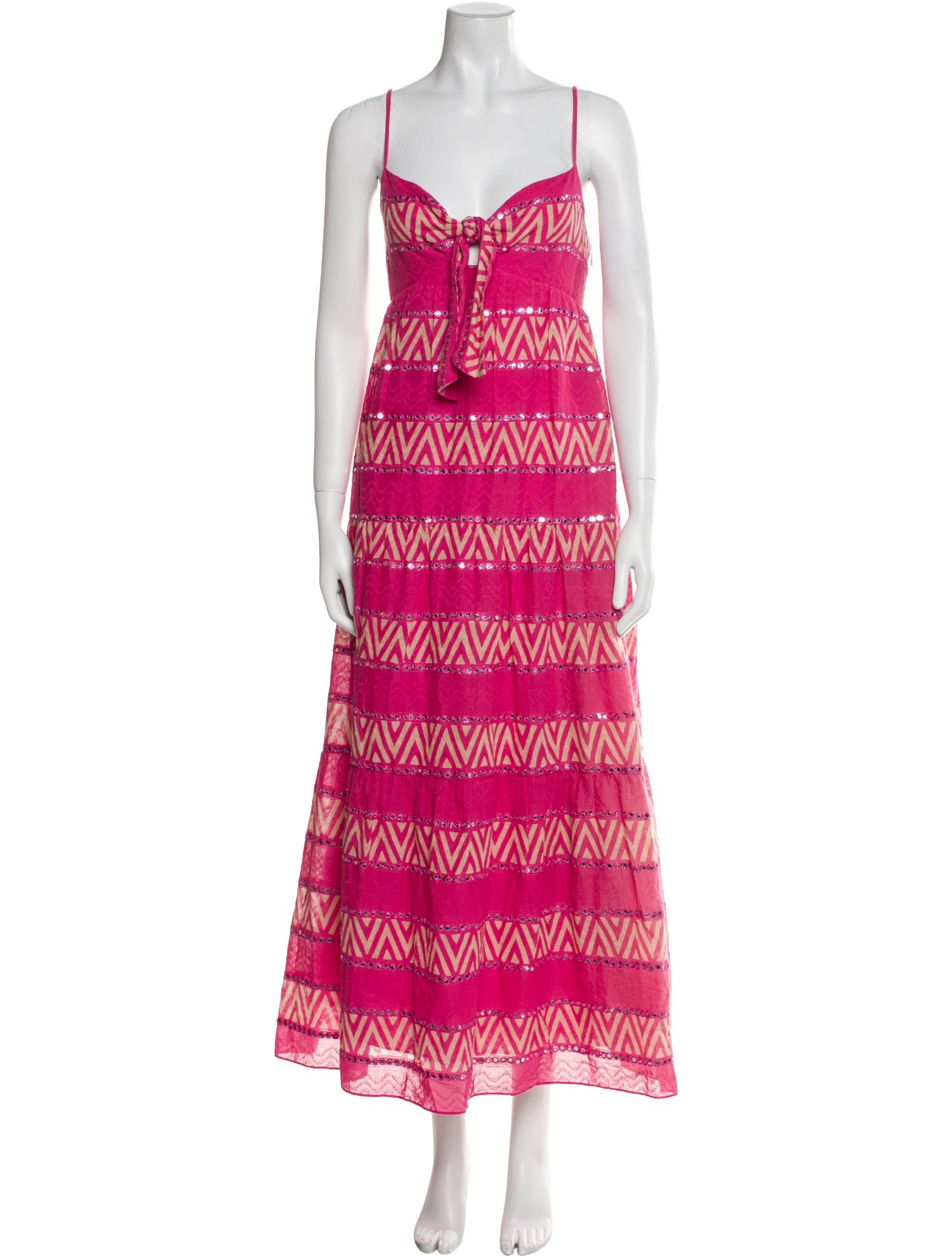 Saylor Printed Long Dress w/ Tags