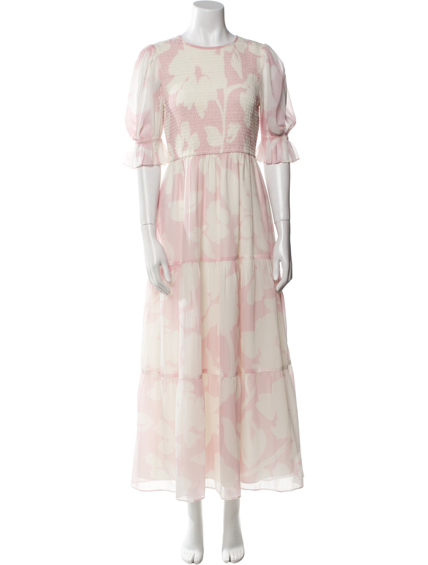 Saylor Floral Print Long Dress