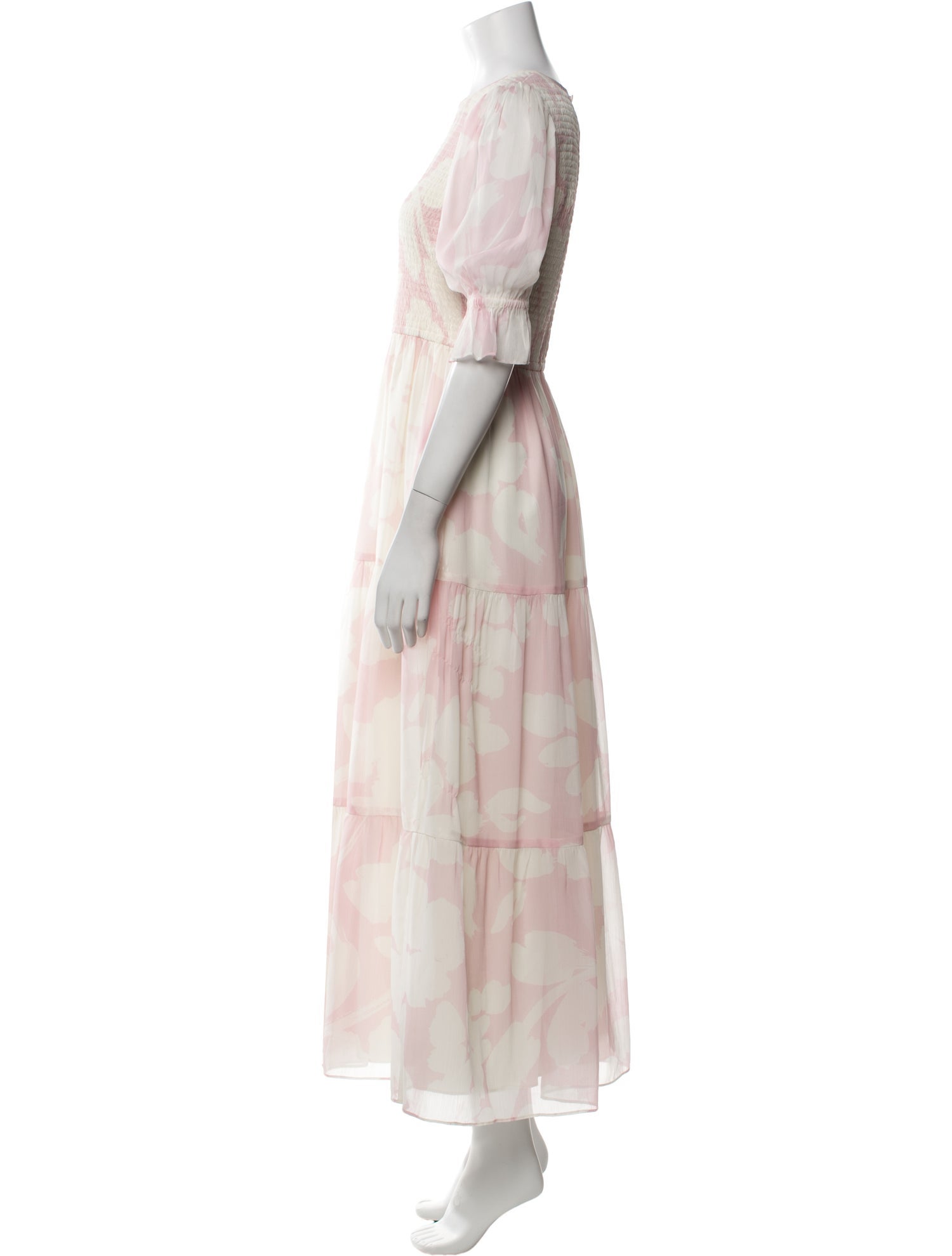 Saylor Floral Print Long Dress