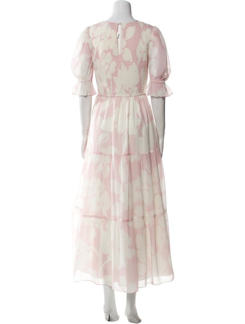 Saylor Floral Print Long Dress