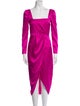 Saylor Square Neckline Midi Length Dress