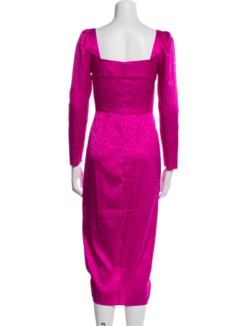 Saylor Square Neckline Midi Length Dress