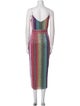 Saylor Striped Midi Length Dress