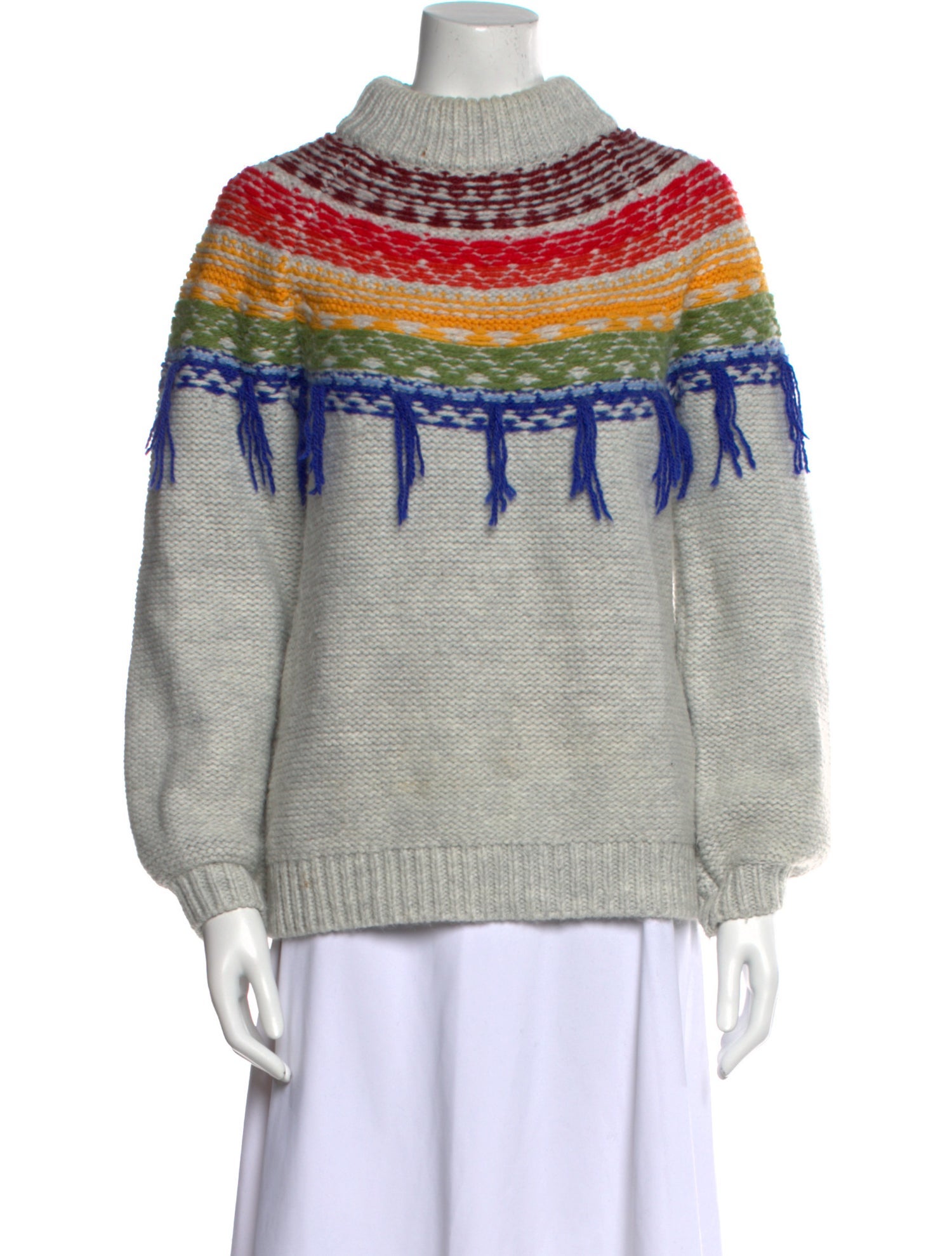 Saylor Printed Turtleneck Sweater