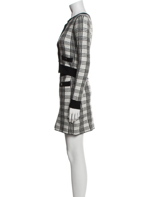 Saylor Nylon Plaid Print Skirt Set