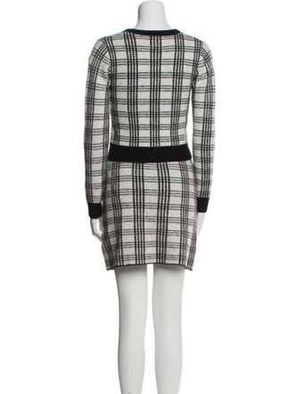 Saylor Nylon Plaid Print Skirt Set