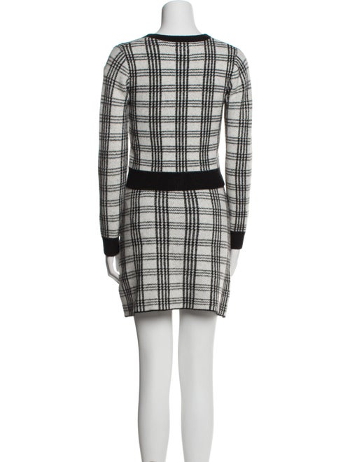 Saylor Nylon Plaid Print Skirt Set