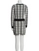 Saylor Nylon Plaid Print Skirt Set