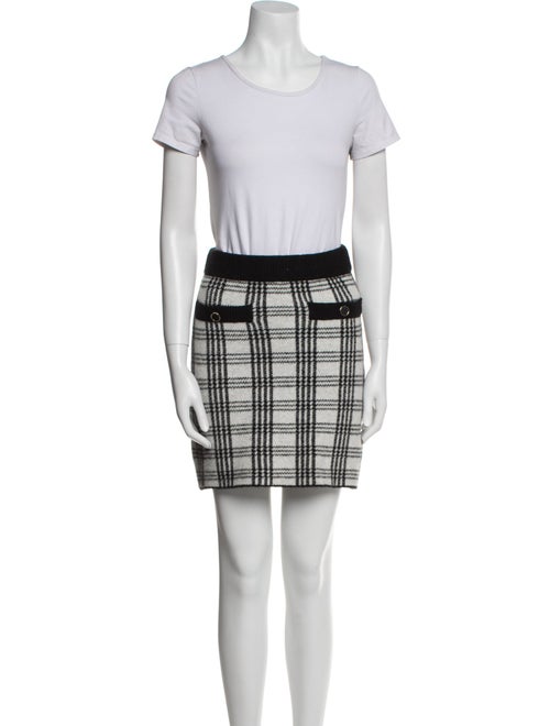 Saylor Nylon Plaid Print Skirt Set