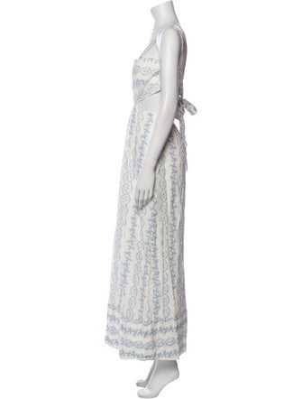 Saylor Printed Long Dress