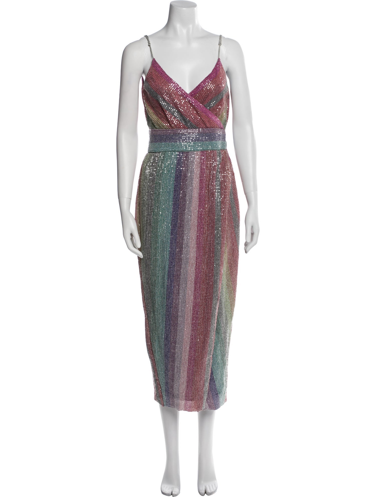 Saylor Striped Long Dress