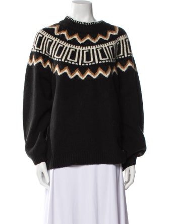 Saylor Printed Scoop Neck Sweater