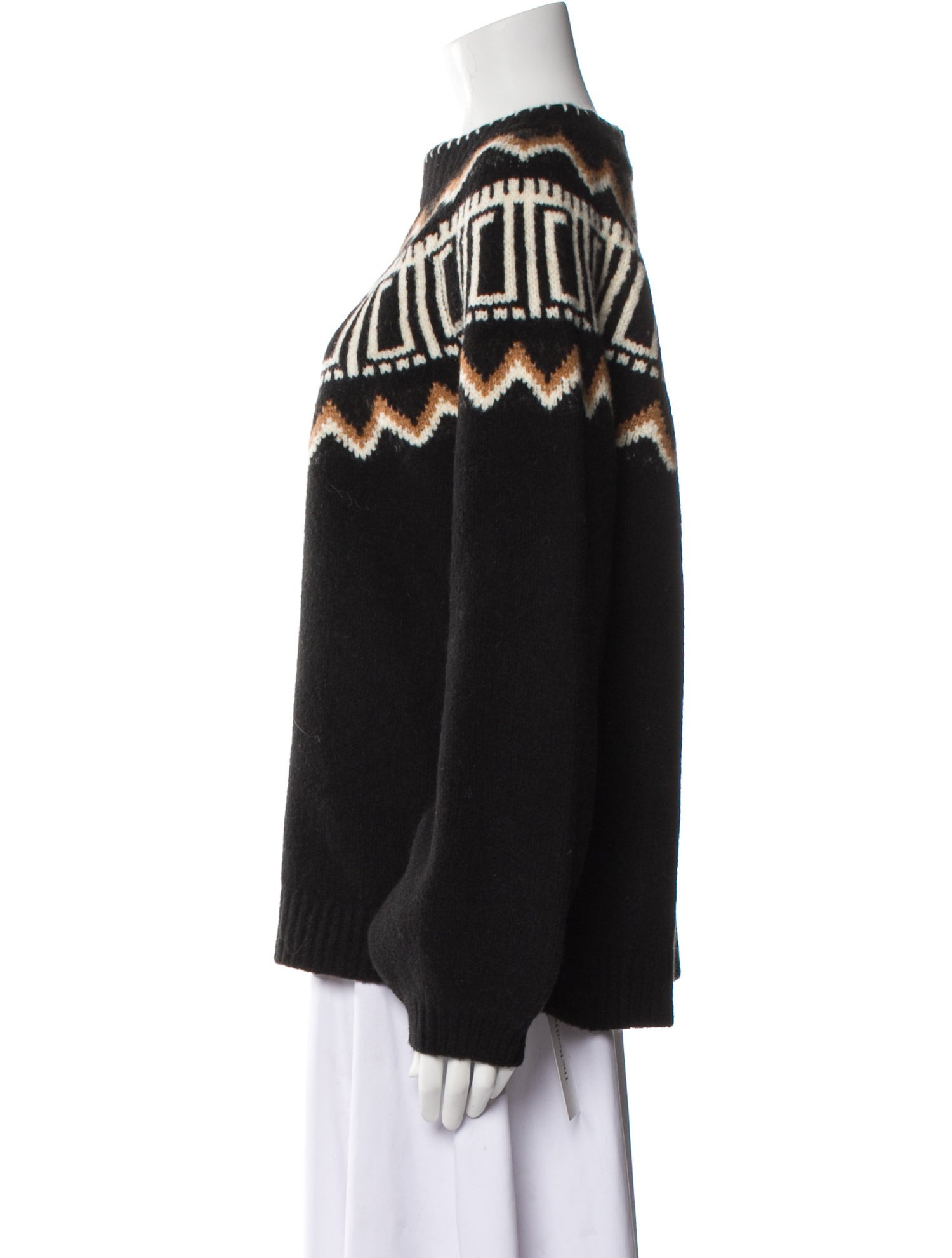 Saylor Printed Scoop Neck Sweater