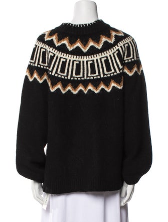 Saylor Printed Scoop Neck Sweater