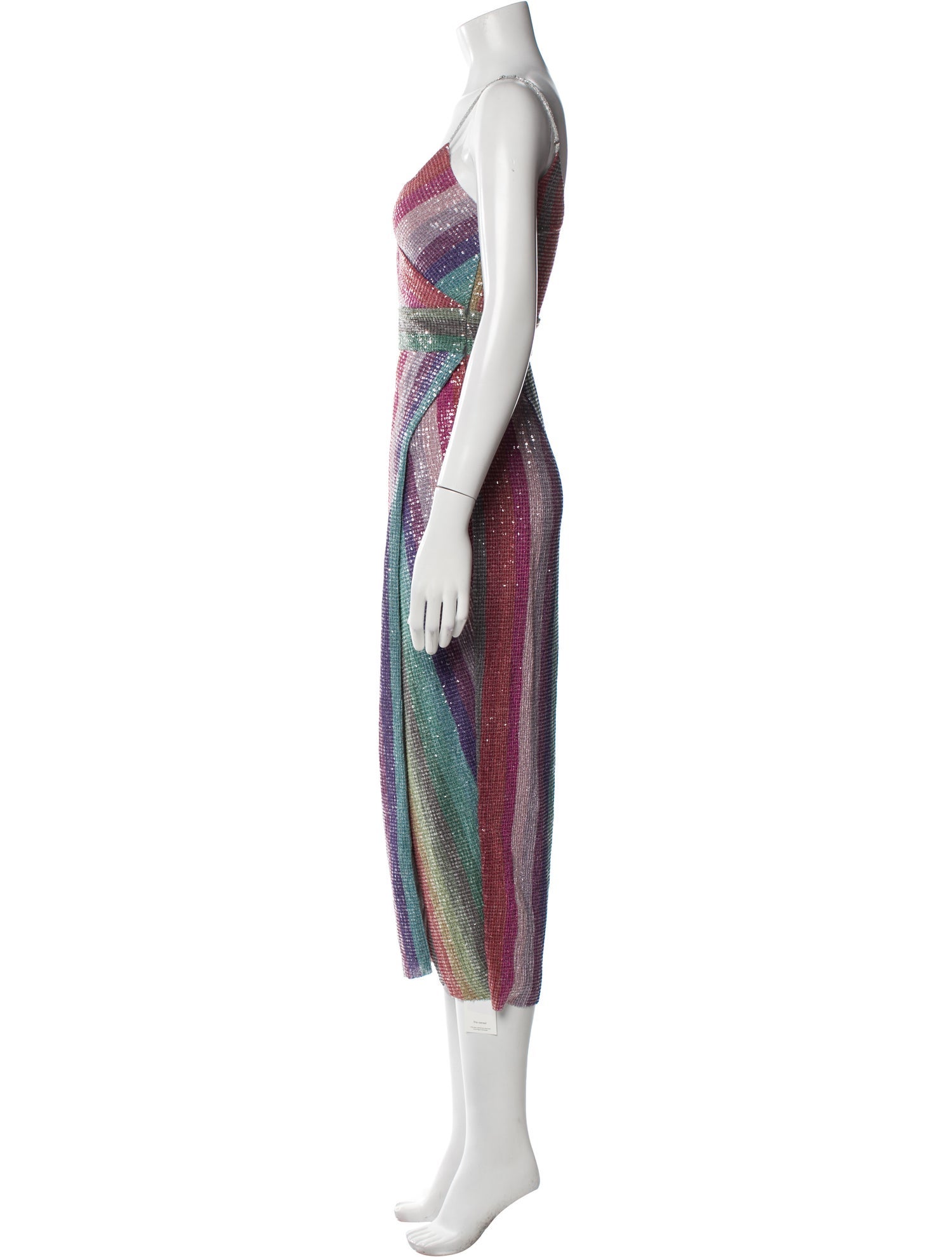 Saylor Striped Midi Length Dress