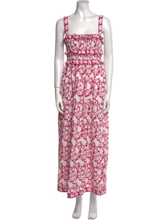 Saylor Floral Print Long Dress