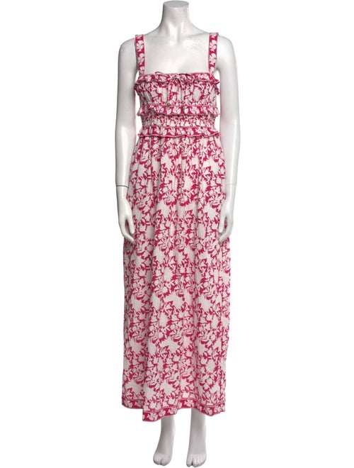 Saylor Floral Print Long Dress