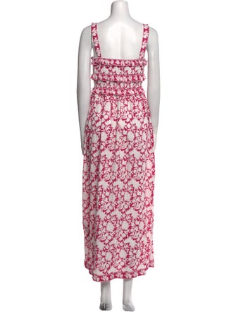 Saylor Floral Print Long Dress