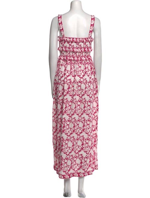 Saylor Floral Print Long Dress