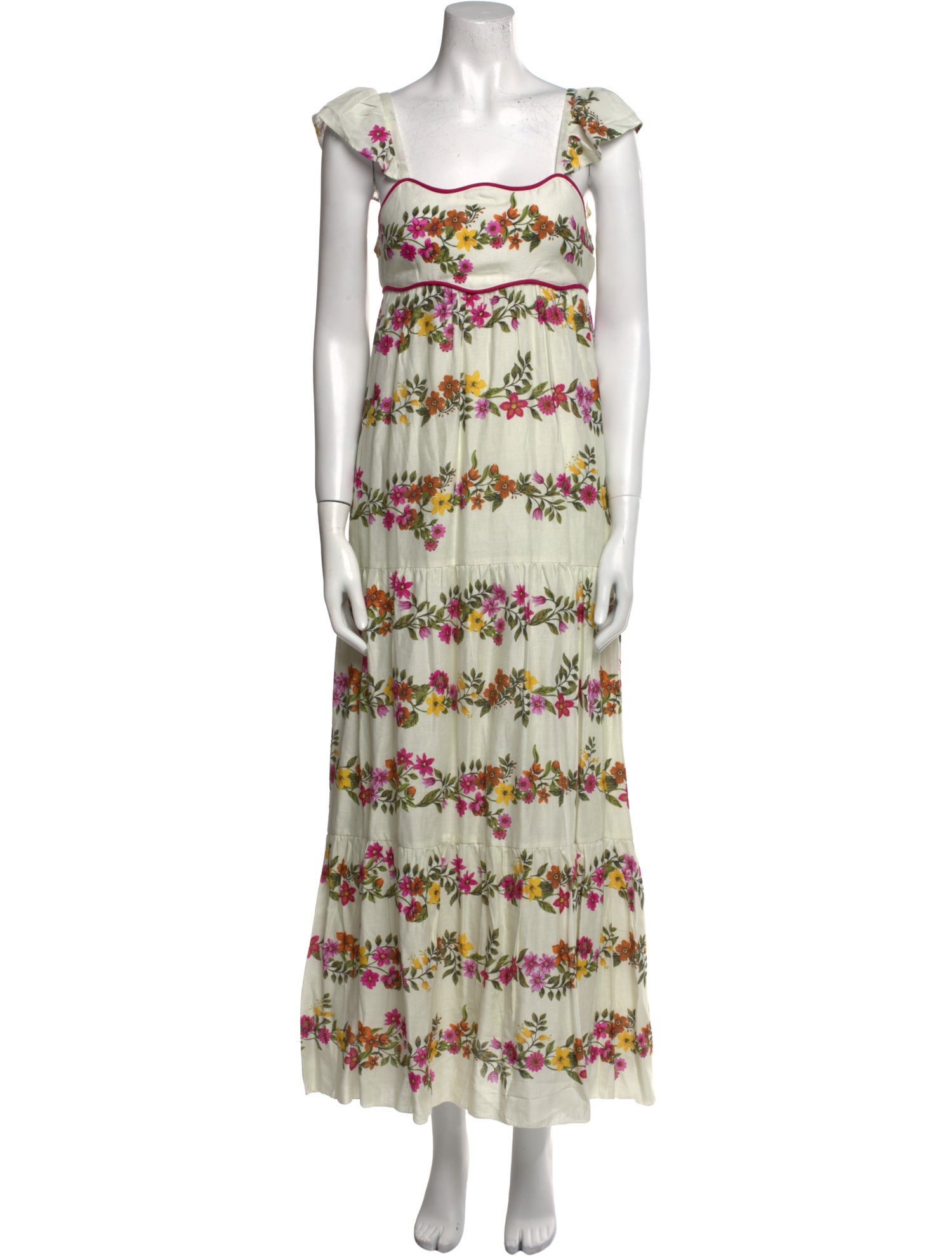 Saylor Floral Print Long Dress