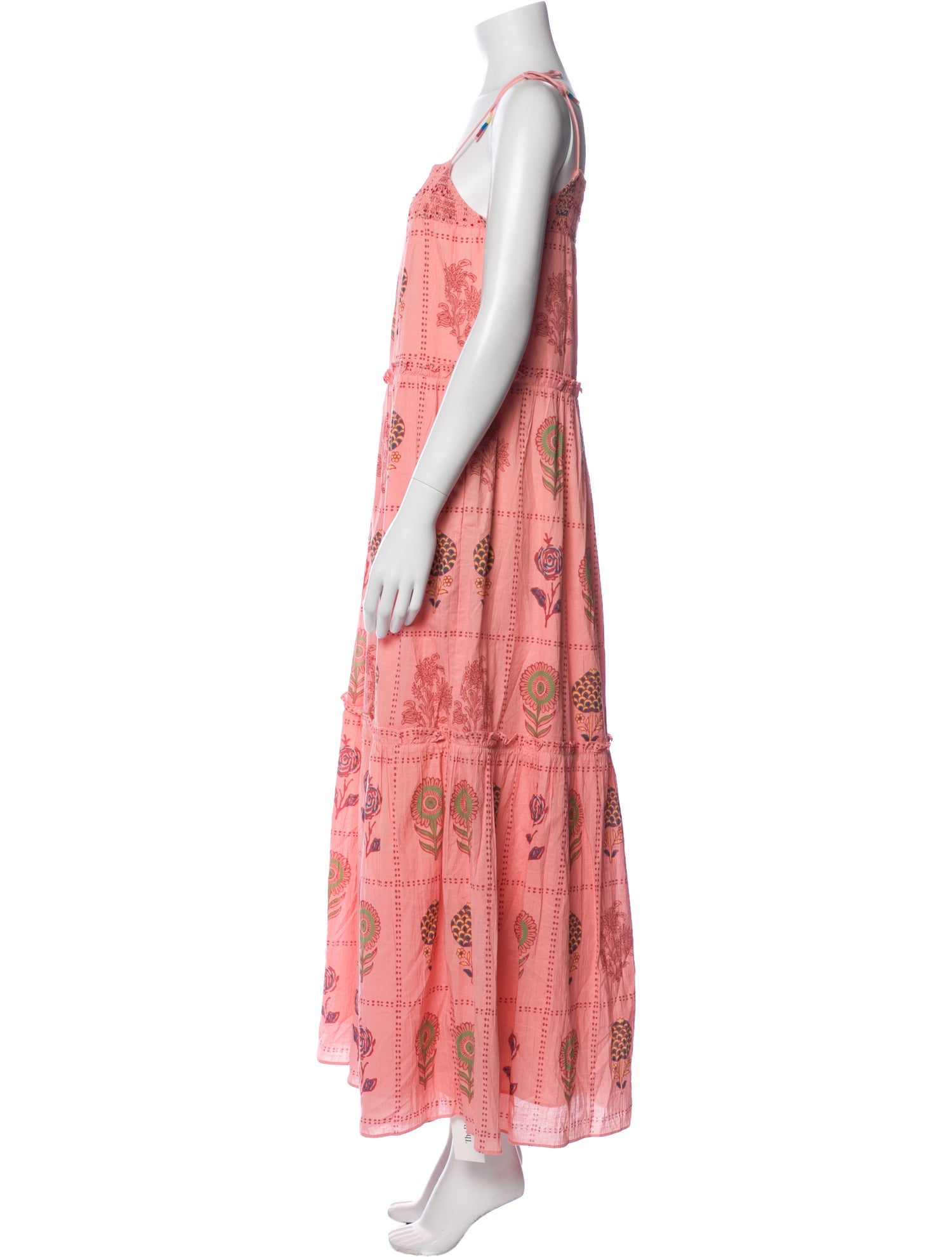 Saylor Paisley Print Long Dress