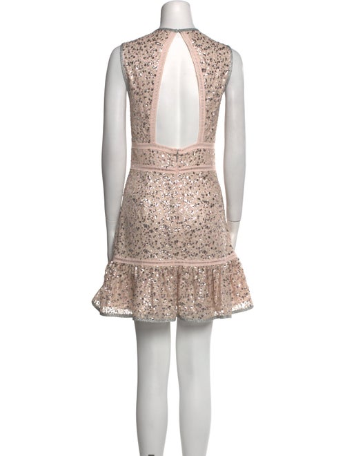 Saylor Lace Pattern Mini Dress