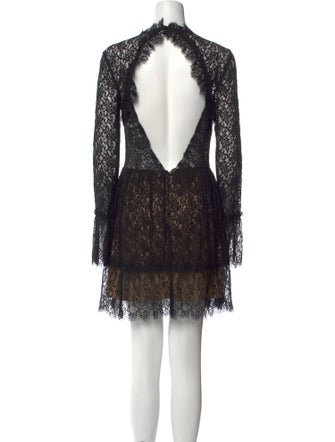 Saylor Lace Pattern Mini Dress