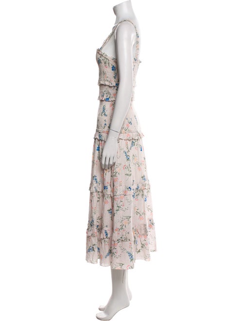 Saylor Floral Print Long Dress