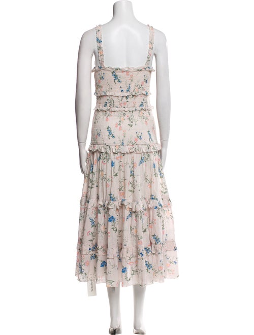 Saylor Floral Print Long Dress