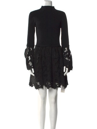 Saylor Mock Neck Mini Dress