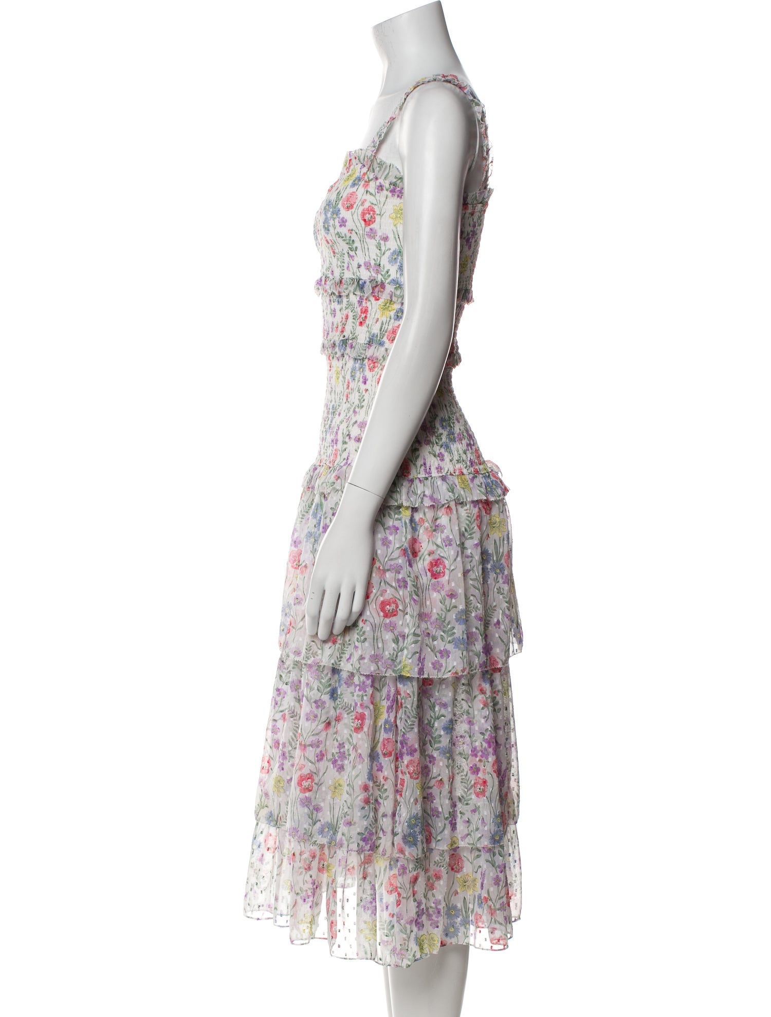 Saylor Floral Print Knee-Length Dress