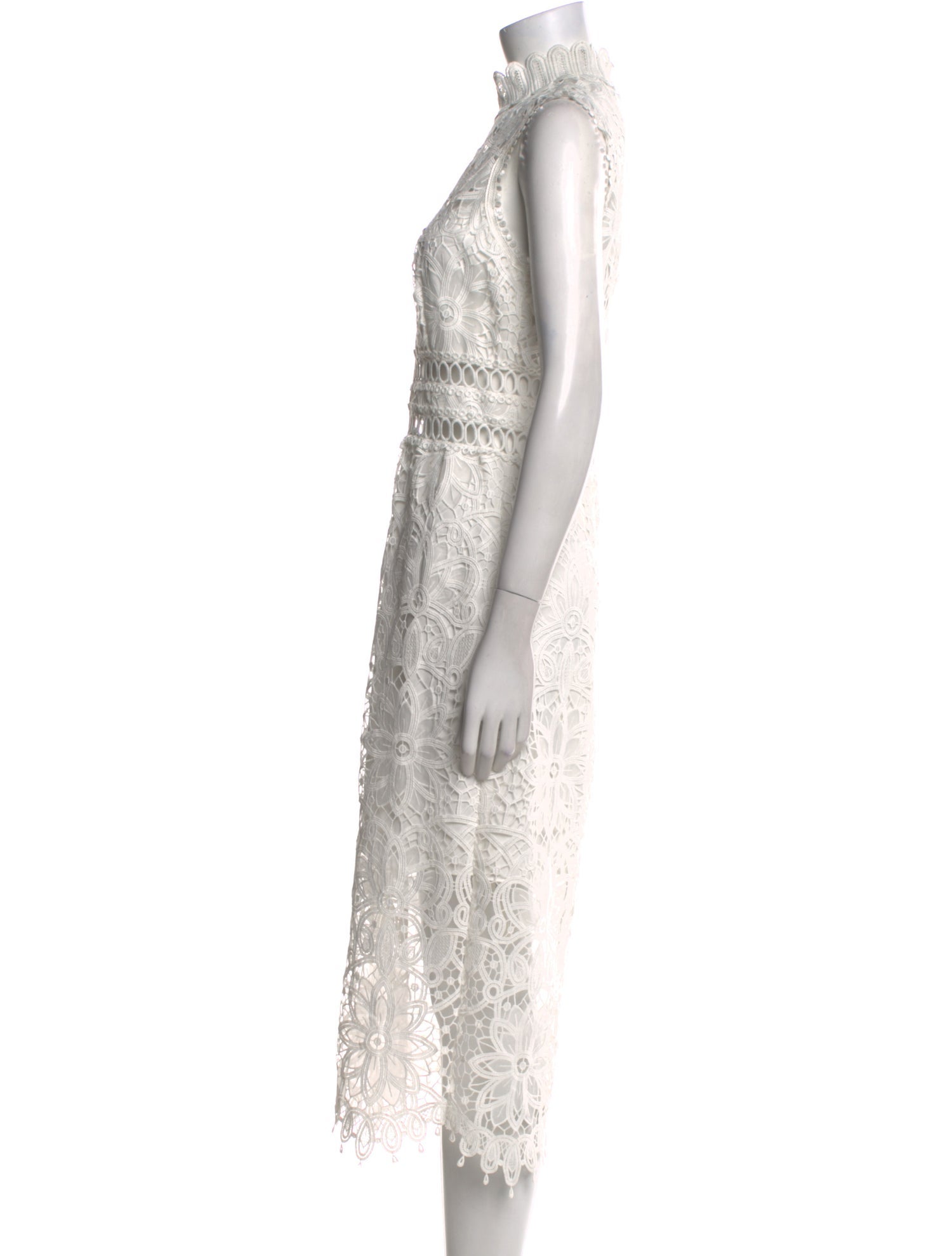 Saylor Lace Pattern Long Dress