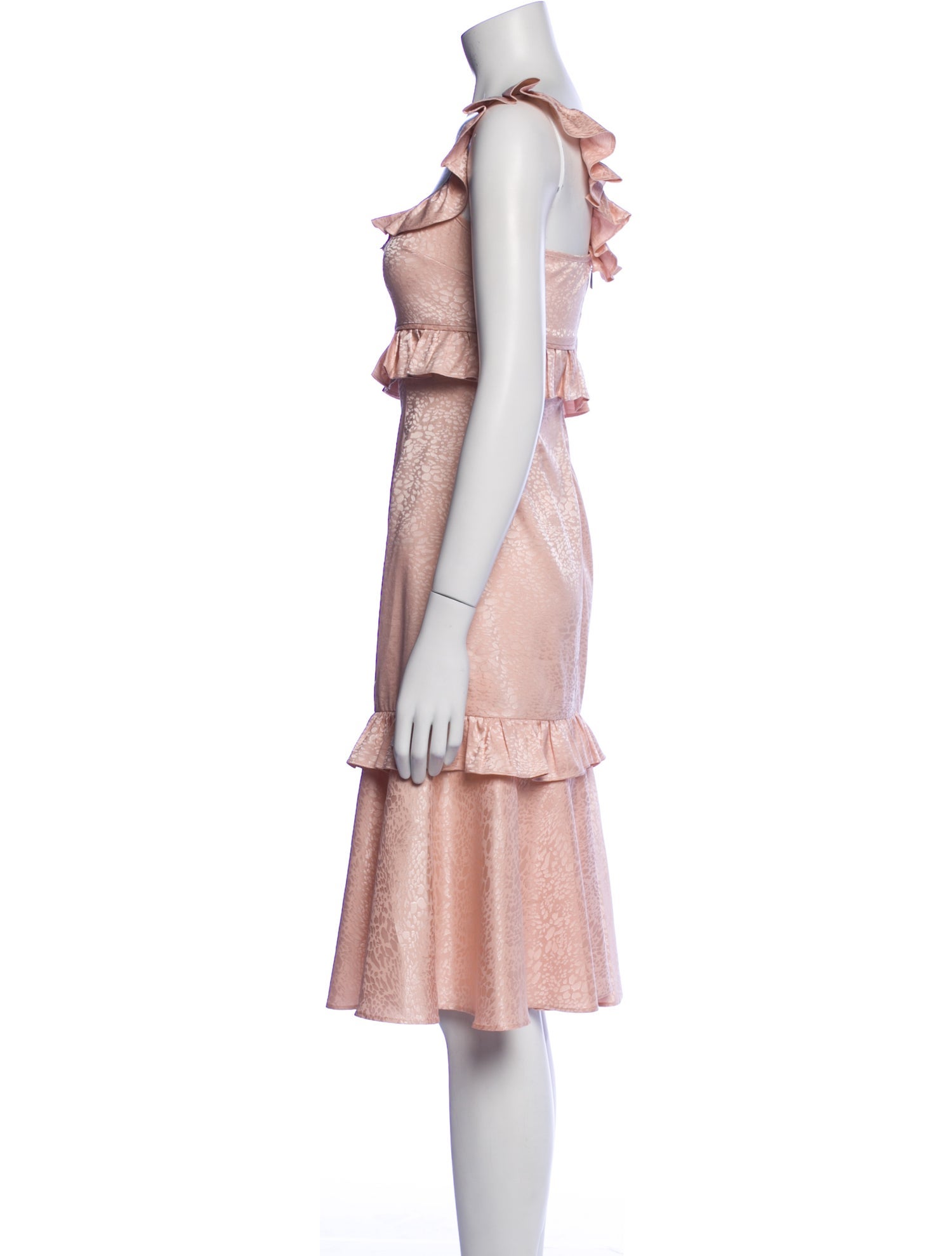 Saylor Square Neckline Knee-Length Dress