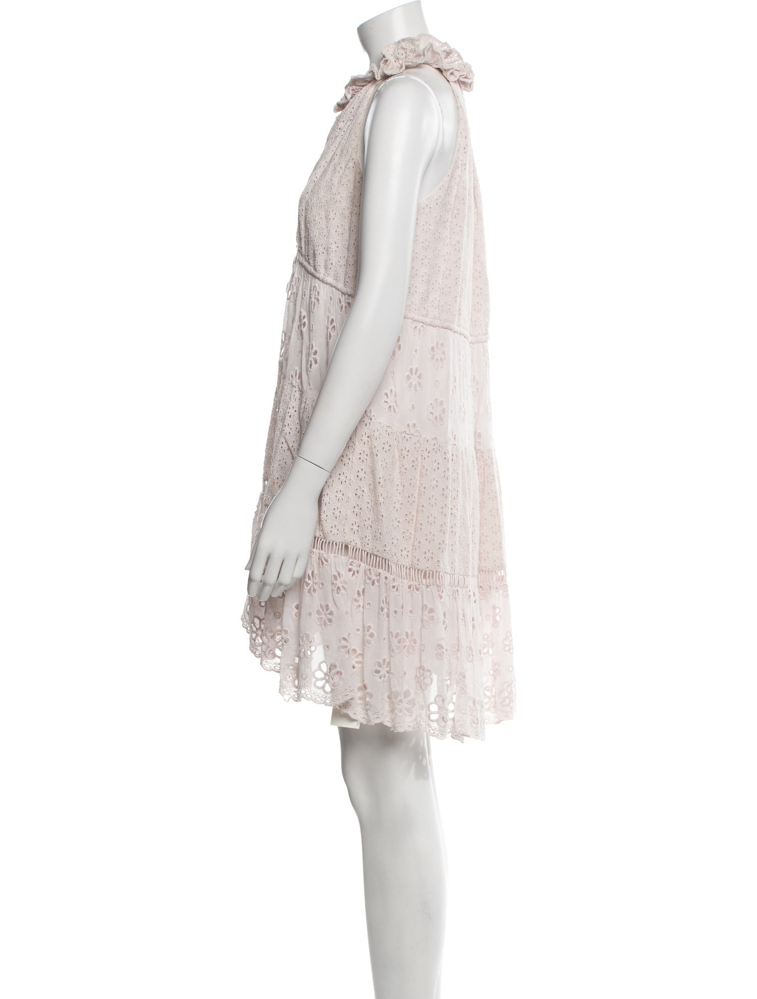 Saylor Lace Pattern Knee-Length Dress